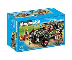 PLAYMOBIL Wild Life - 5558 - Voiture Pick-up des aventuriers - 45 pièces