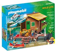 Playmobil Wild Life 9320 - Chalet Sur Le Lac Et Hydravion