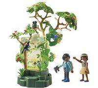 Playmobil 71009 Forêt Tropicale avec veilleuse - Wiltopia - avec Deux Personnages et des Animaux - Gamme Wiltopia avec Plus de 80% de matériaux recyclés ou biosourcés en Moyenne - Dès 4 Ans