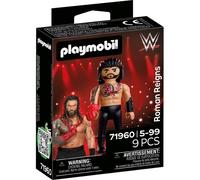Playmobil | WWE® | Roman Reigns | Figurine Superstar avec Gant, Manchette de Bras et Socle | pour Les Fans à partir de 5 Ans | 71960
