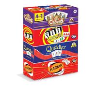 PlayMonster Five Crowns Lot de 4 Jeux de Cartes pour Enfants