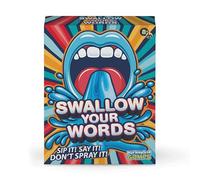 PlayMonster Swallow Your Words Jeu de société pour soirée de jeu en famille, sirotez-le, dites-le, ne vaporisez pas, jeu multijoueur, devinez la phrase avant que la minuterie ne s'écoule, à partir de