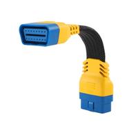 PLAYOCCAR OBD-II Câble d'extension Adaptateur, Voiture 16 Broches Mâle à Femelle OBD2 Rallonge Cordon épaissir Matériel en Nylon (20 cm)
