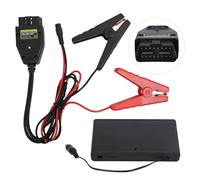 PLAYOCCAR OBD2 Automotive Emergency Power Supply Câble d'alimentation 16 broches OBD II Memory Saver Connector, OBD II Vehicle ECU Câble d'alimentation d'urgence avec boîte de batterie 12 V