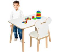 PlayPals Furniture Ensemble table et chaise pour enfant - 50 x 70 x 47 cm - Table et chaise pour enfant - Avec table, table et chaises - Design pour enfants - MDF et bois