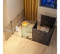 Playpen de Chien - Cat Playpen, Stylo à Chiot, Stylo à Chiens à l'intérieur, Play plafn de Cage en métal Cage Kennel Dog clôture Pliable Bricolage Bricolage Metal Courte de Cour avec Porte et