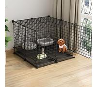 Playpen de Chien, Maisons de Chiens, caisses et chenils Playpen de Chien avec Base Lourde Chiot Jeu Stylo Pet de Compagnie Pliable pour Animal de Compagnie FANDIAO