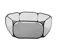 Playpen de Petit Animal Pliable, Tentes Interactives, Accès Facile, Robuste et Respirant pour la Clôture d'exercice Intérieure en Plein Air avec Design en Filet et Demi-Tissu pour Les Lapins de