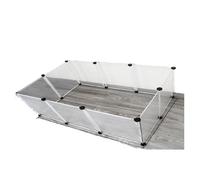 Playpen DIY Small Pet Freely Combined Foldable Dog Cage Yard Fence for Cat Kitten Rabbit Guinea Pig Bunny Hedgehogs(10pcs)