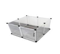 Playpen DIY Small Pet Freely Combined Foldable Dog Cage Yard Fence for Cat Kitten Rabbit Guinea Pig Bunny Hedgehogs(8pcs)