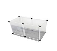 Playpen DIY Small Pet Freely Combined Foldable Dog Cage Yard Fence for Cat Kitten Rabbit Guinea Pig Bunny Hedgehogs(6pcs)