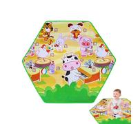 Playpen pour - cour de jeu pour bébé ronde et hexagone, pension de sécurité portable pour nourrissons et tout-petits, configuration facile, clôture pour bébé durable et pliable pour une utilis