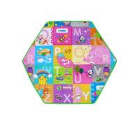 Playpen pour - cour de jeu pour bébé ronde et hexagone, pension de sécurité portable pour nourrissons et tout-petits, configuration facile, clôture pour bébé durable et pliable pour une utilis