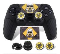 PlayRealm 1 autocollant en silicone et 2 poignées d'extension pour manette de PS5 Remember Me