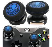 Playrealm FPS Bâton Prises de Pouce Thumbstick Grip et Prolongateur Impression Caoutchouc Silicone Poignée Couvrir 2 ensembles pour Manette Xbox Series X/S et Xbox One (Bleu de Cthulhu Deep Sea)