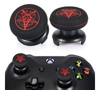 Playrealm FPS Bâton Prises de Pouce Thumbstick Grip et Prolongateur Impression Caoutchouc Silicone Poignée Couvrir 2 ensembles pour Manette Xbox Series X/S et Xbox One (Cercle De Démon)