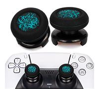 Playrealm FPS Bâton Prises de Pouce Thumbstick Grip et Prolongateur Impression Caoutchouc Silicone Poignée Couvrir 2 ensembles pour Manette PS5 Dualsenese et PS4 (Tentacule Démon Des Profondeurs)