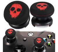 Playrealm FPS Bâton Prises de Pouce Thumbstick Grip et Prolongateur Impression Caoutchouc Silicone Poignée Couvrir 2 ensembles pour Manette Xbox Series X/S et Xbox One (Rouge Fantôme)