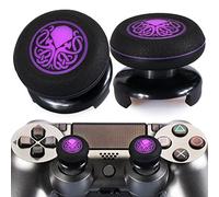 Playrealm Lot de 2 rallonges de joystick FPS et coque en silicone pour manette PS5 Dualsenese et PS4 (Cthulhu Secret)
