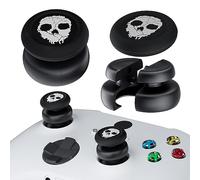 PlayRealm Lot de 2 rallonges de pouce et coque en silicone pour manette Xbox Series X/S et Xbox One S/X (blanc fantôme)