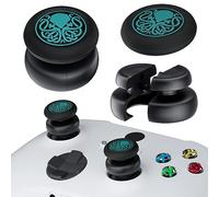 PlayRealm Lot de 2 rallonges de pouce et housse en silicone pour manette Xbox Series X/S et Xbox One S/X (Cthulhu vert)