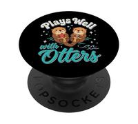 Plays Well with Otters PopSockets PopGrip Adhésif