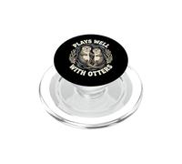 Plays Well with Otters PopSockets PopGrip pour MagSafe