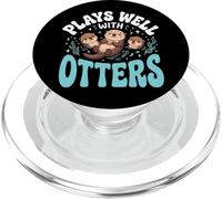 Plays Well with Otters PopSockets PopGrip pour MagSafe