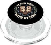 Plays Well with Otters PopSockets PopGrip pour MagSafe