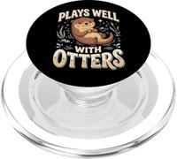 Plays Well with Otters PopSockets PopGrip pour MagSafe