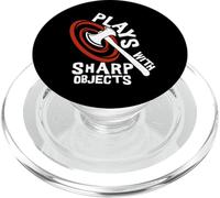 Plays with Sharp Objects Funny Axe Throwing Lover PopSockets PopGrip pour MagSafe