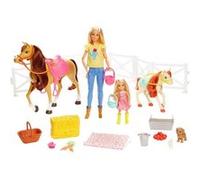 Barbie Coffret Poupée Mannequin – Barbie et Chelsea, Amies des Chevaux – Multicolore – 3 ans et +