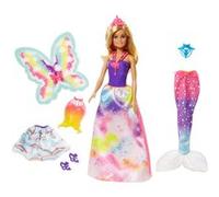 Mattel Barbie Poupeee 3 Tenues Blonde