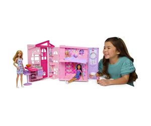 Playset - BARBIE - Maison à emporter JMD28 - 4 espaces - 10 accessoires - Transportable