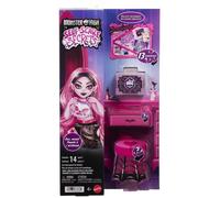 Monster High Coffret Secrets de Beauté Terreur & Bien-être Draculaura, poupée & 13 surprises JHK43