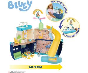 Playset - BLUEY - Bateau de croisière - 6 zones de jeu - Activités