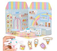 Playset Cinnamoroll Ice Cream Parlour 40+ Stickers et Figurine 3D Maison Restaur