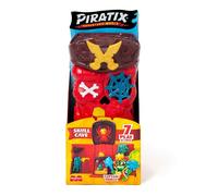 PIRATIX Grotte Secrète du Crâne - Contient 1 Grotte Crâne, 1 Piratix Exclusif, 2 Accessoires “Cristal” (1 Arme et 1 Sceptre), 1 araignée et 1 trésor Exclusif.