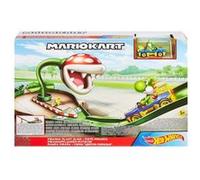 Playset Hot Wheels Mario Kart Piste de Course Piranha avec Voiture Kart Multicolore G