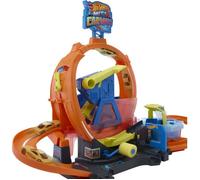 Playset - HOT WHEELS - Mega Station Lavage JHL97 - Looping 45 cm - Eau chaude/froide - Véhicule inclus