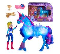 Spin Master – Playset interactif Unicorn Academy River & Isabel – Licorne lumineuse, poupée 4+