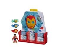 Playset Iron Man HASBRO Hall of Armor avec figurine 7,5 cm et accessoires