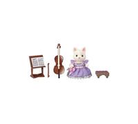 Sylvanian Families - 6010 - La fille Chat soie Violoncelliste, Coffret de Figurine Multicolore