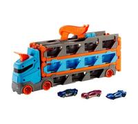 Playset Mattel HOT WHEELS Camion 2 En 1 Transporteur Et Piste Assortie, Modèle