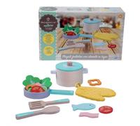 Playset pentolini con alimenti in Legno