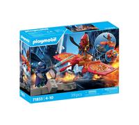 Playset Playmobil 71833 Super-héros avec drone et ninja 39 pièces Rouge/Orange/Or