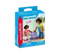 Playset PLAYMOBIL 71881 Activité Peinture Maman et Enfant 7 pièces Violet