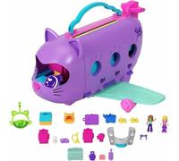 Playset Polly Pocket Transforming Kitten Airplane-Box