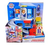 Paw Patrol - Pat Patrouille - Poste De Police Pup Squad Search & Rescue Mission Détective - Voiture Figurine À Collectionner - Pat Patrouille Jouet - Voiture Enfant - Jouet Enfant 3 Ans Et +
