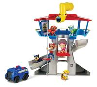 PAW Patrol Pat Patrouille – Quartier Général Pat Patrouille – Playset Complet avec Tour de Contrôle, Toboggan, Ascenseur, Figurine et Véhicule Chase – 6060007 – Jouet Enfant 3 Ans et +